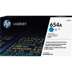 ✅ HP Toner 654A (CF331A) cyan couleur cyan en stock