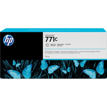 ✅ HP Cartouche encre 771C (B6Y14A) Gris clair couleur gris en stock