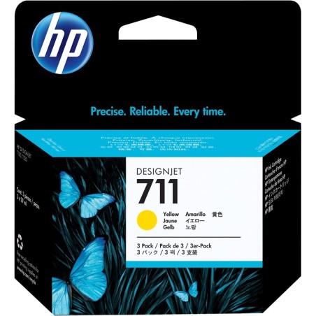 ✅ HP Multipack 711 (CZ136A) jaune couleur jaune en stock