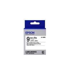 ✅ Epson ruban LK-3WBN noir sur blanc 9 mm couleur Noir/blanc en stock