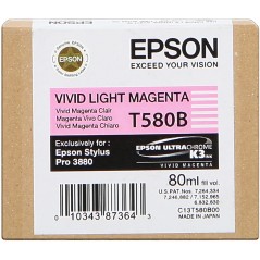 ✅ Epson cartouche encre T580B (C13T580B00) magenta clair couleur magenta clair en stock