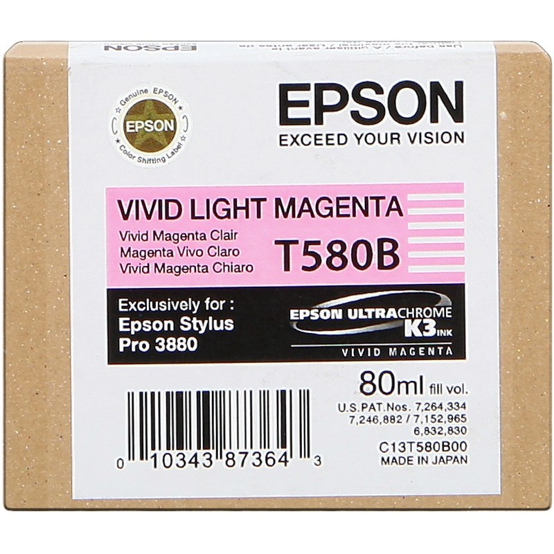 Epson cartouche encre T580B (C13T580B00) magenta clair Epson cartouche encre T580B (C13T580B00) magenta clair
