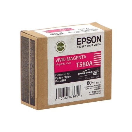 ✅ Epson cartouche encre T580A (C13T580A00) magenta couleur magenta en stock