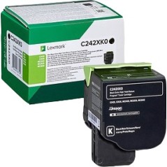 ✅ Lexmark C242XK0 toner noir couleur Noir en stock