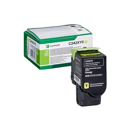 ✅ Lexmark C242XY0 toner jaune couleur jaune en stock