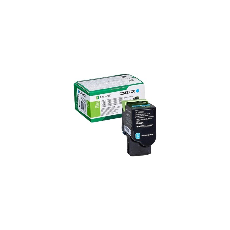 Lexmark C242XC0 toner cyan Lexmark C242XC0 toner cyan