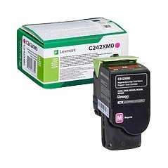 ✅ Lexmark C242XM0 toner magenta couleur magenta en stock