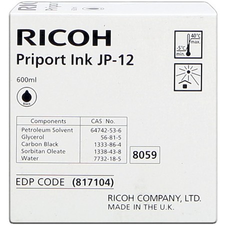 ✅ Ricoh 817104 (JP12) noir couleur 1 en stock