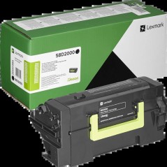 ✅ Lexmark toner 58D2000 noir couleur Noir en stock