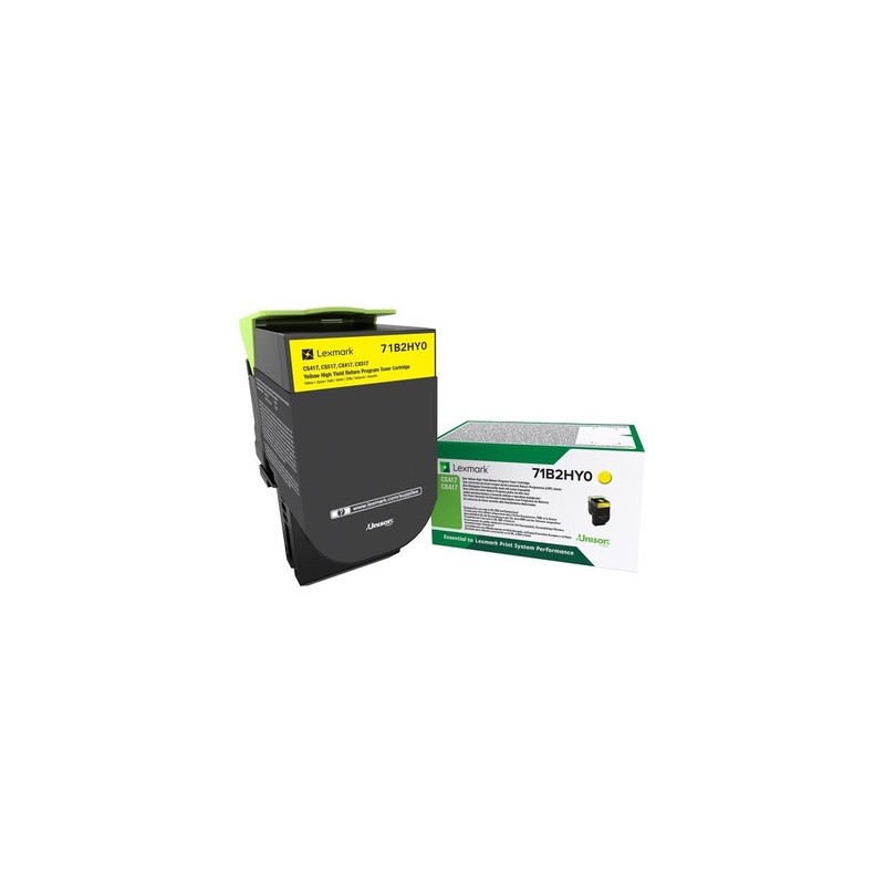 Lexmark toner 71B2HY0 jaune