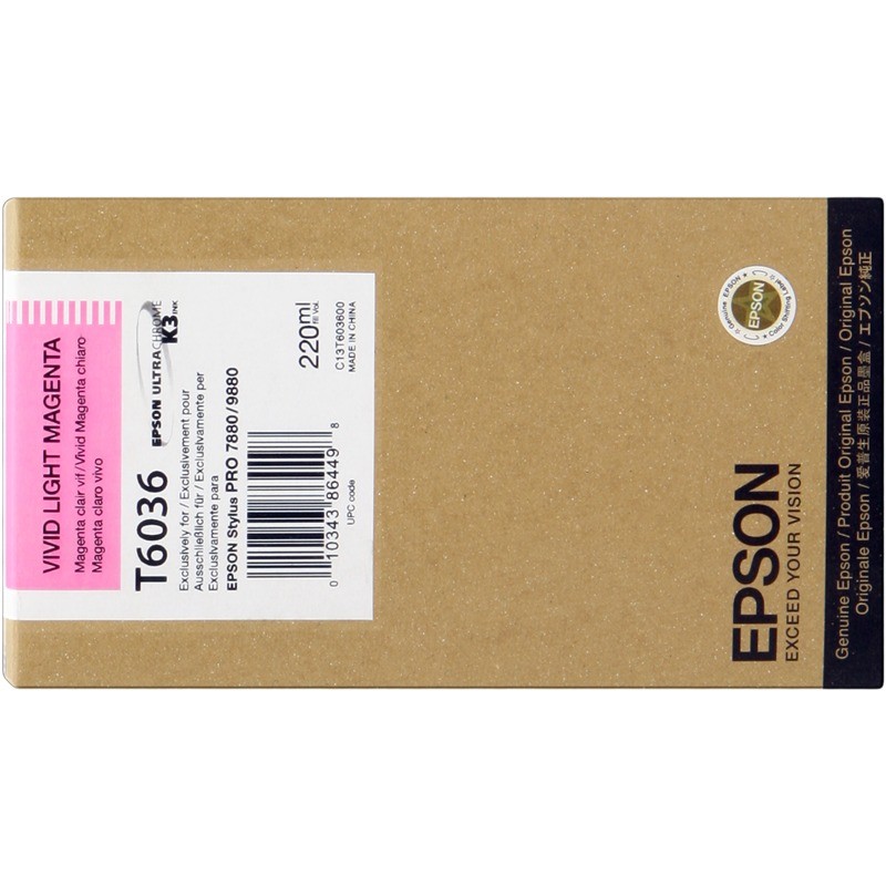 Epson cartouche encre T6036 (C13T603600) magenta clair