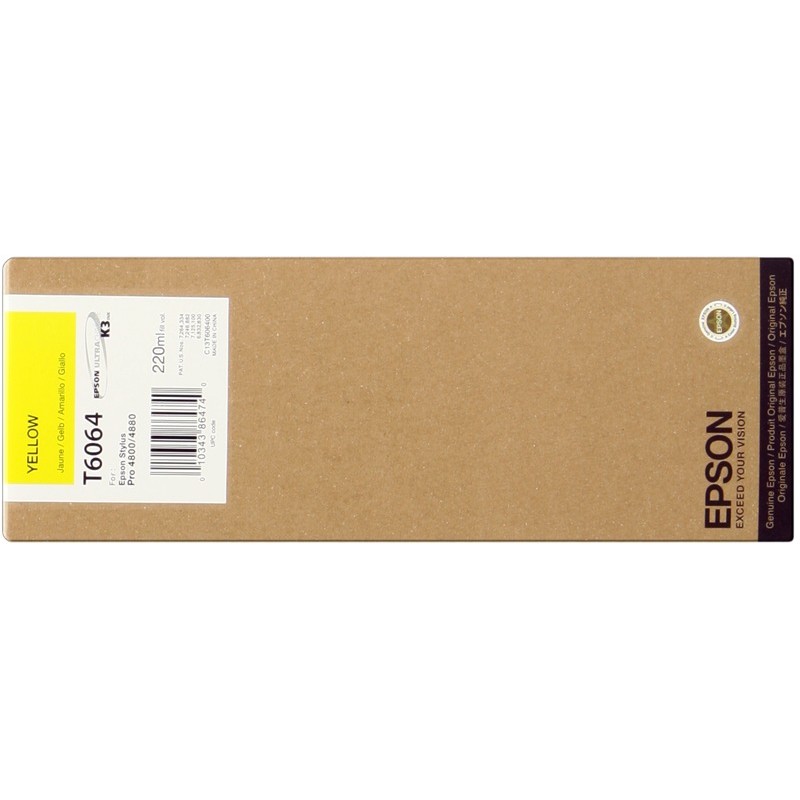 Epson cartouche encre T6064 (C13T606400) jaune