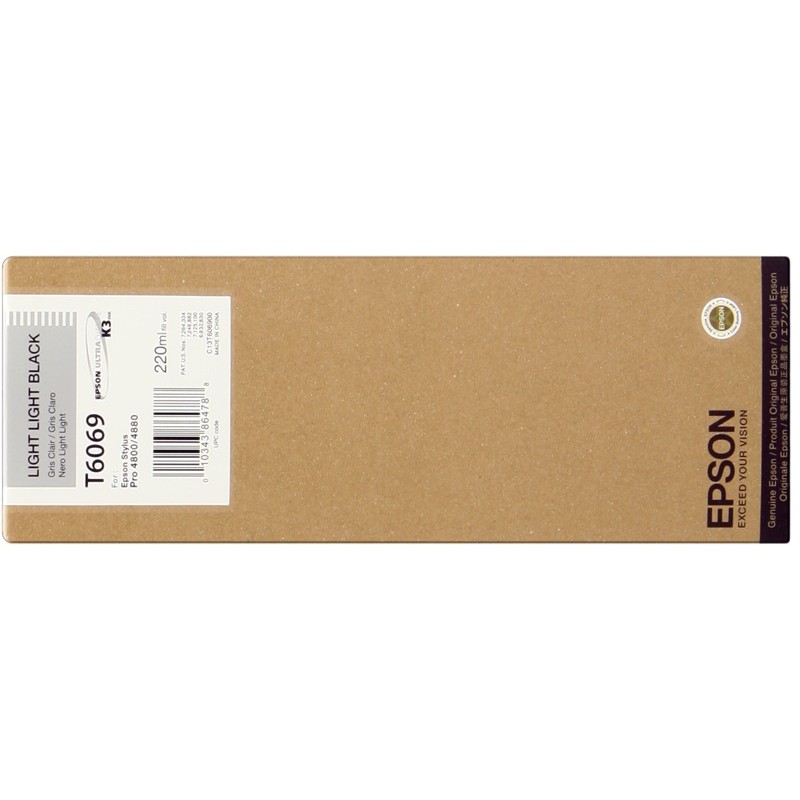 Epson cartouche encre T6069 (C13T606900) gris clair Epson cartouche encre T6069 (C13T606900) gris clair