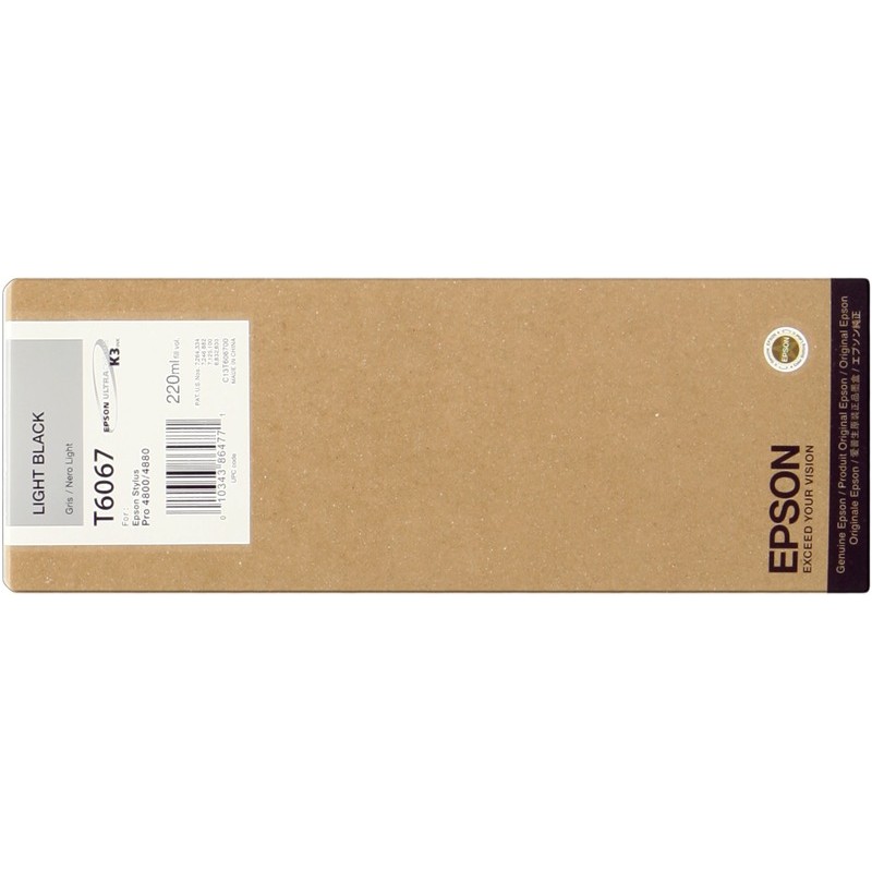 Epson cartouche encre T6067 (C13T606700) gris Epson cartouche encre T6067 (C13T606700) gris