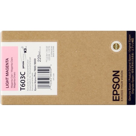 ✅ Epson cartouche encre T603C (C13T603C00) magenta clair couleur magenta clair en stock