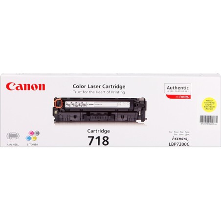 ✅ Canon Toner jaune 718 Y (2659B002) couleur jaune en stock