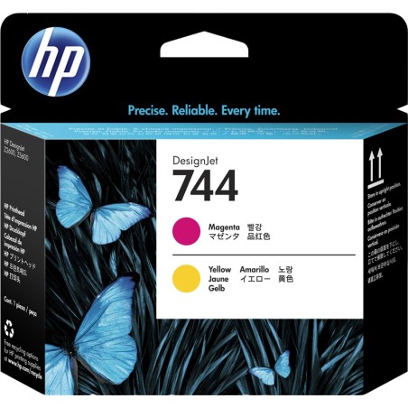 ✅ HP Tête d'impression 744 (F9J87A) Magenta / Jaune couleur Magenta/jaune en stock