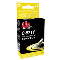 ✅ Cartouche encre UPrint compatible CANON CLI-521Y jaune couleur jaune en stock