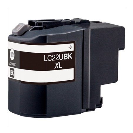 ✅ Cartouche compatible BROTHER LC-22U noir couleur Noir en stock