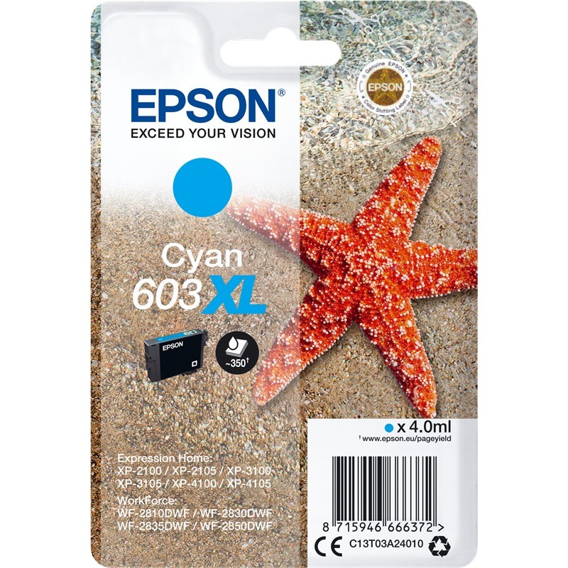 Epson cartouche encre 603 XL cyan Epson cartouche encre 603 XL cyan