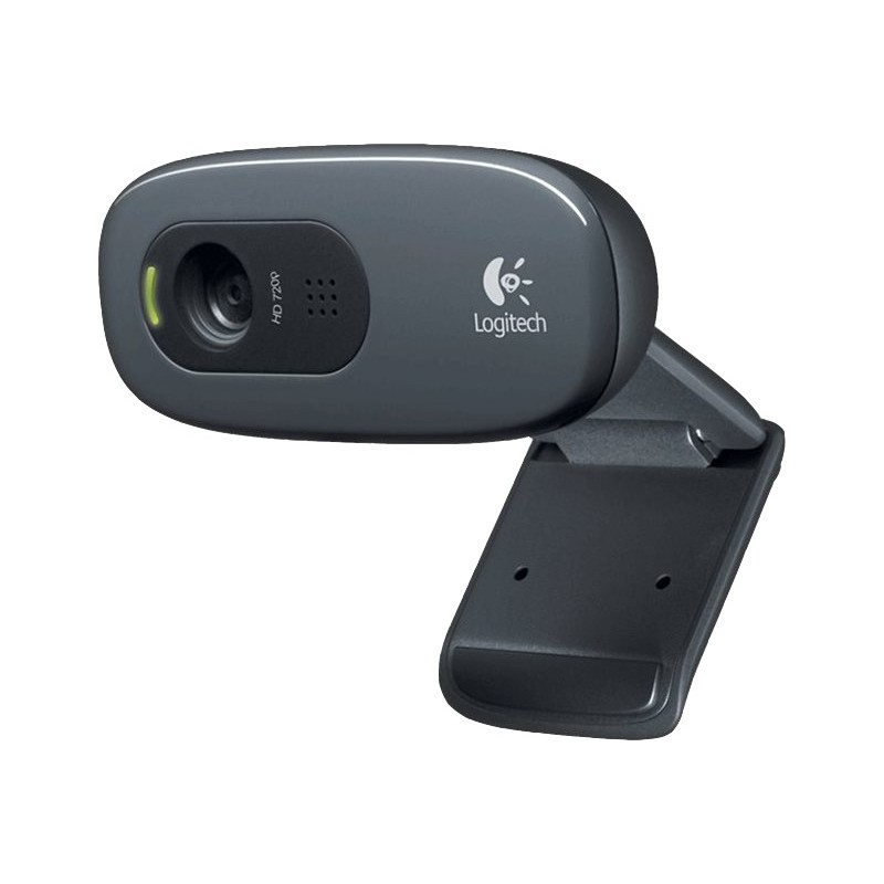 Logitech C270 Webcam HD 720p - 3Mpx - USB 2.0 - Microphone intégré - Angle de vision 60º Logitech C270 Webcam HD 720p - 3Mpx - USB 2.0 - Microphone intégré - Angle de vision 60º