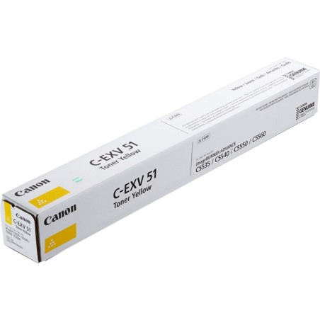 ✅ Canon Toner jaune C-EXV51y (0484C002) couleur jaune en stock