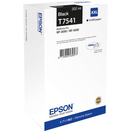 ✅ Epson cartouche encre T7541 (C13T754140) noir couleur Noir en stock