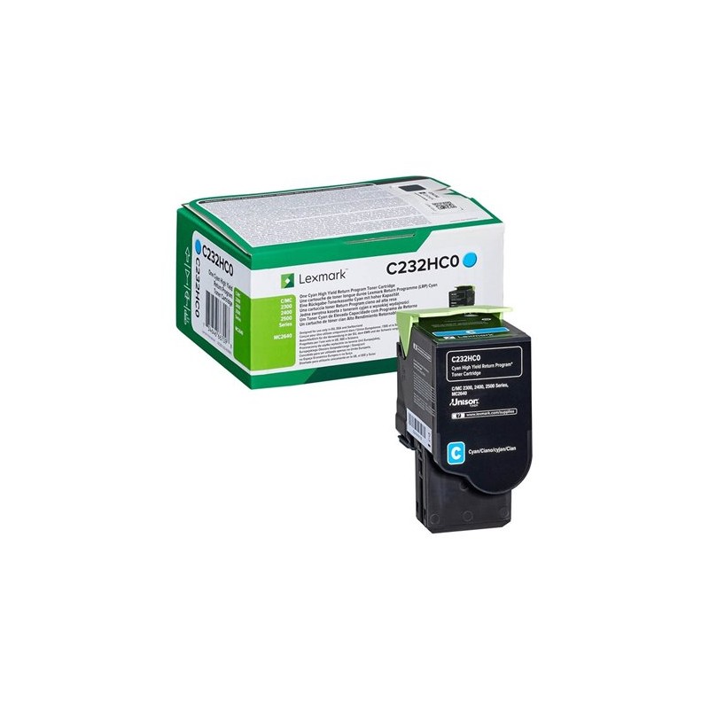 Lexmark toner C232HC0 XL cyan Lexmark toner C232HC0 XL cyan