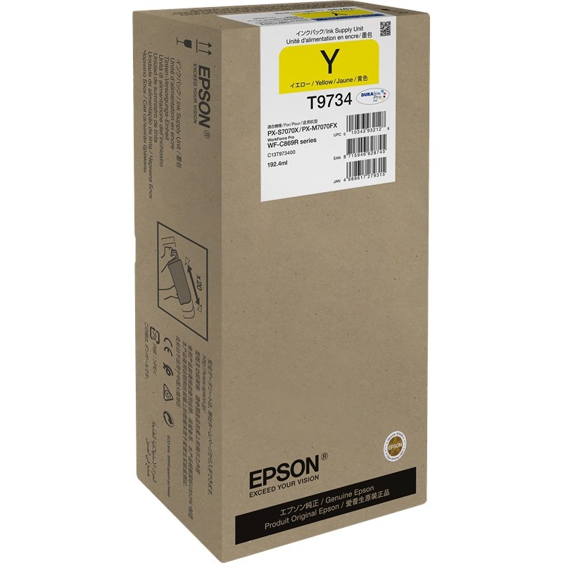 Epson cartouche encre T9734 (C13T973400) jaune