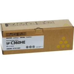 ✅ Ricoh toner 408187 (SP C360HE) jaune couleur jaune en stock