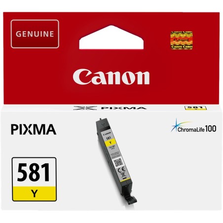 ✅ Canon cartouche encre CLI-581 Y Jaune couleur jaune en stock