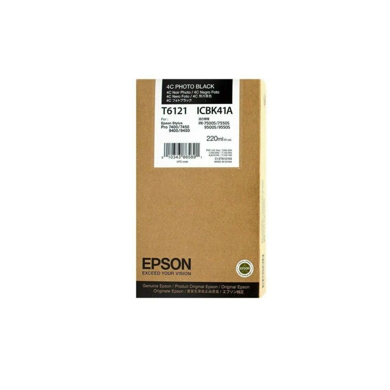 Epson cartouche encre T6121 (C13T612100) 4C noir photo