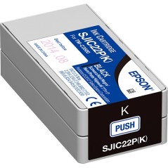 ✅ Epson cartouche encre SJIC22P/K (C33S020601) noir couleur Noir en stock