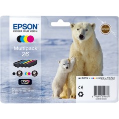 ✅ Epson Multipack 26, 4 cartouches couleur pack en stock