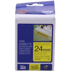 ✅ Brother TZe-S651 (TZ-S651) Ruban Noir sur jaune couleur Noir/jaune en stock