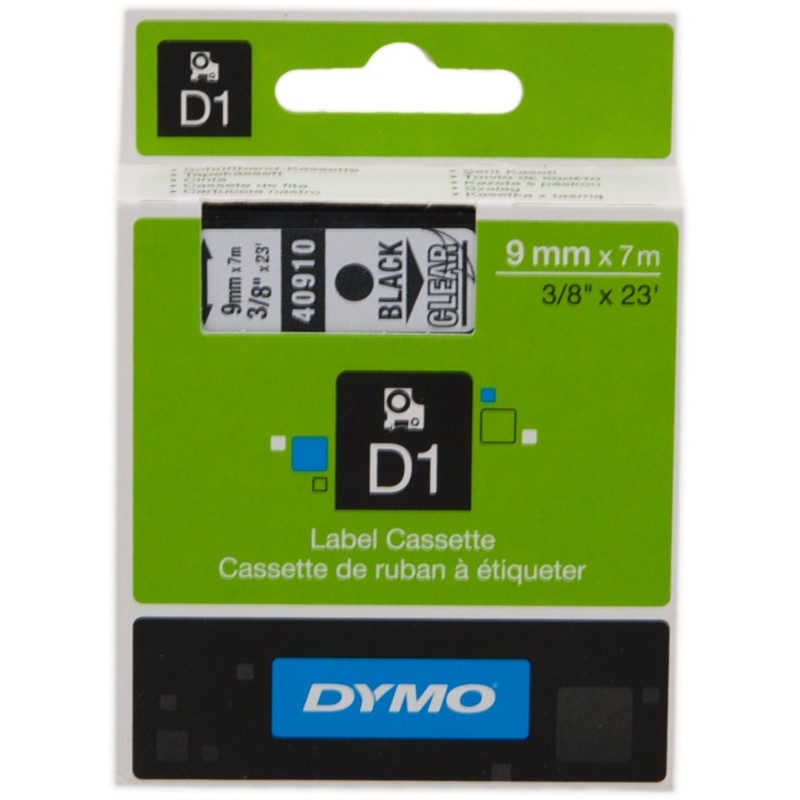 DYMO S0720670 (40910) Ruban Noir sur transparent
