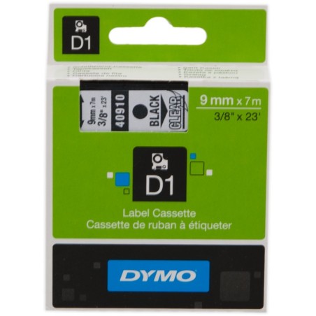 ✅ DYMO S0720670 (40910) Ruban Noir sur transparent couleur Noir/transparent en stock