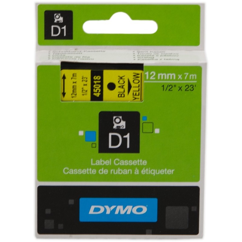 DYMO S0720580 (45018) Ruban Noir sur jaune