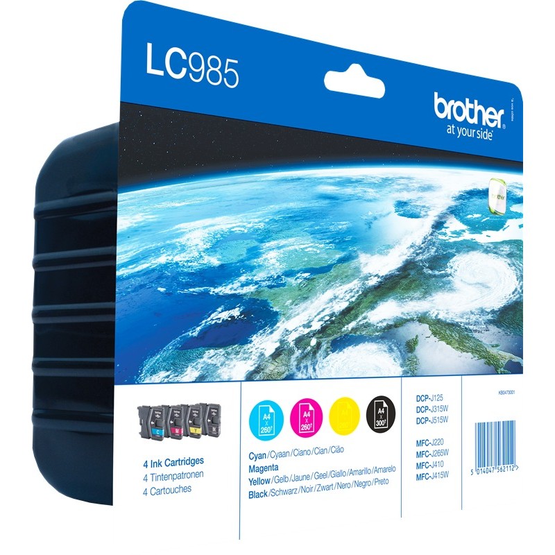 Brother Pack 4 cartouches LC985 couleur
