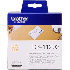 ✅ Brother Rouleau étiquettes d'expédition DK-11202 Noir sur blanc, 62 x 100 mm couleur Noir/blanc en stock