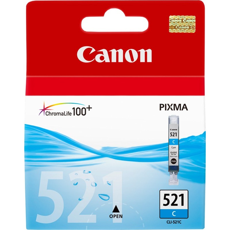 Canon cartouche encre CLI-521C cyan Canon cartouche encre CLI-521C cyan
