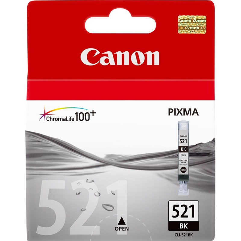 Canon cartouche encre CLI-521BK noir Canon cartouche encre CLI-521BK noir