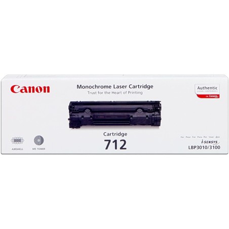 ✅ Canon Toner noir 712 (1870B002) couleur Noir en stock