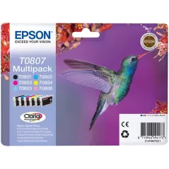 Epson Multipack T0807, 6 cartouches