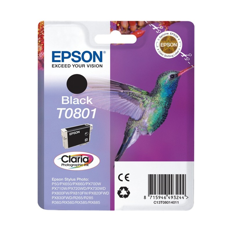 Epson cartouche encre T0801 noir