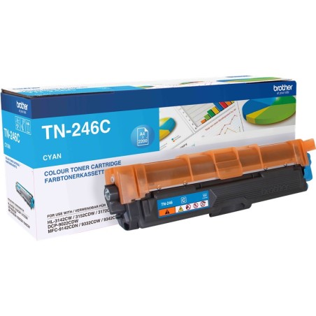 ✅ Brother Toner TN-246C cyan couleur cyan en stock