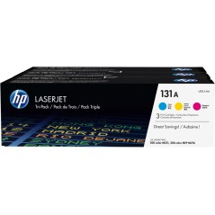 ✅ HP Toner 131A (U0SL1AM) Multipack Cyan / Magenta / Jaune couleur couleur en stock