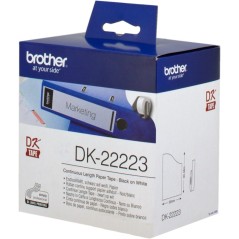 ✅ Brother Rouleau de papier continu DK-22223 Noir sur blanc, 50 mm de large couleur Noir/blanc en stock