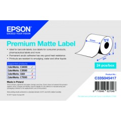 ✅ Epson C33S045417 (S045417) Rouleau adhesif continu Premium Matte 51mm x 35 mm pour TM-3400 couleur Autre en stock