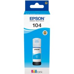 ✅ Epson bouteille encre 104 cyan couleur cyan en stock